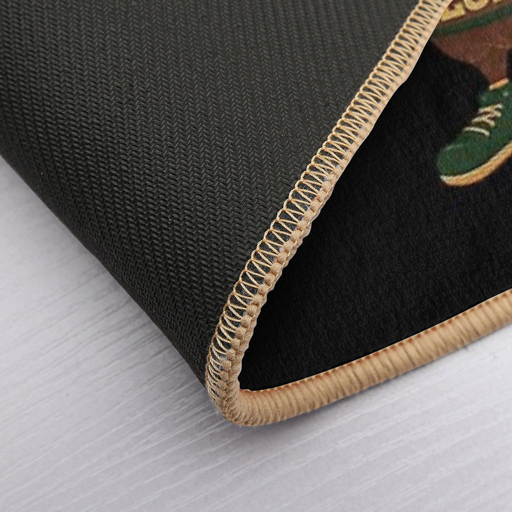 4th Of July Patriotic Lets Go USA TACOS Chicken  Non-Slip Bath Mat