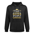 Proud Little Sister of A 2025 Graduate Senior Graduation Durable Construction Hoodie