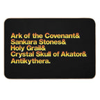 Indy Movie Macguffins (Indiana Jones) Durable Bath Mat