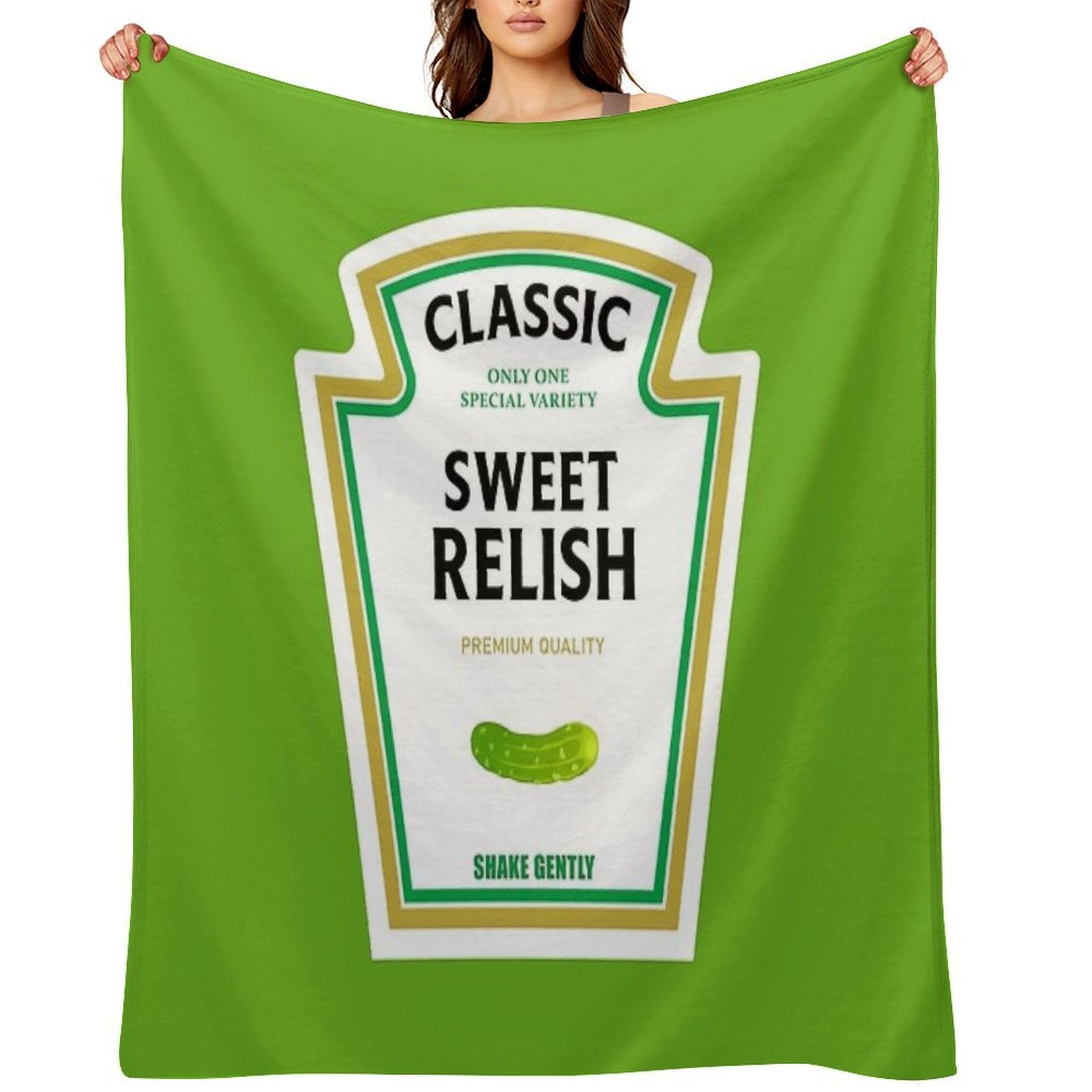 Sweet Relish Halloween 2023 Costume Ketchup Mustard Mayonnaise Matching Couple Group Team Family Multi-functional Throw Blanket