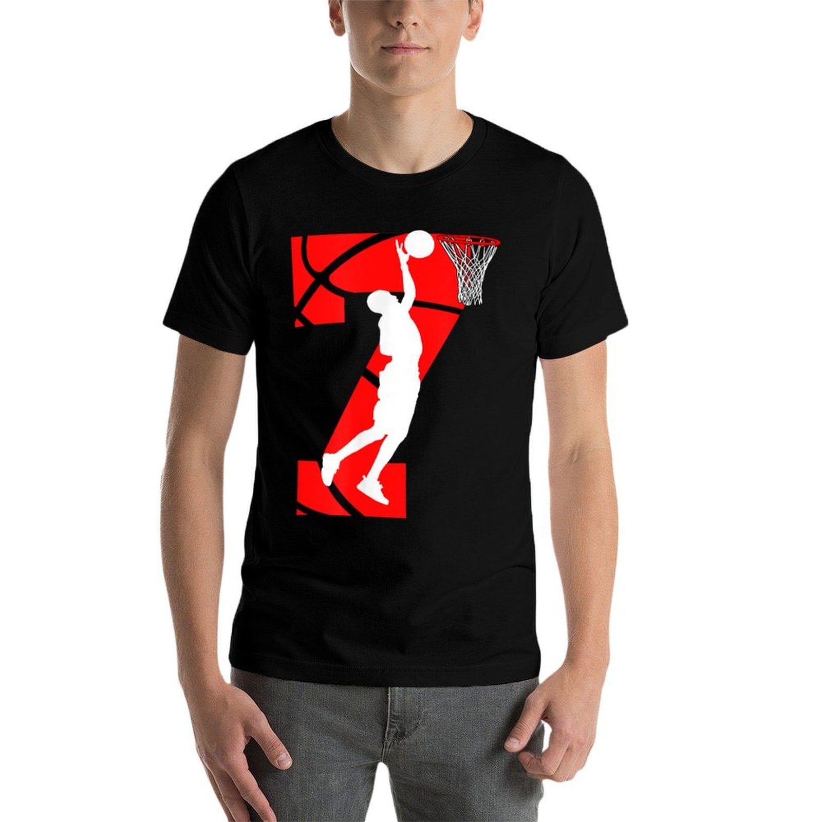 7 Years Old 7th Birthday Boy Basketball Lovers  Quick-drying T-Shirt
