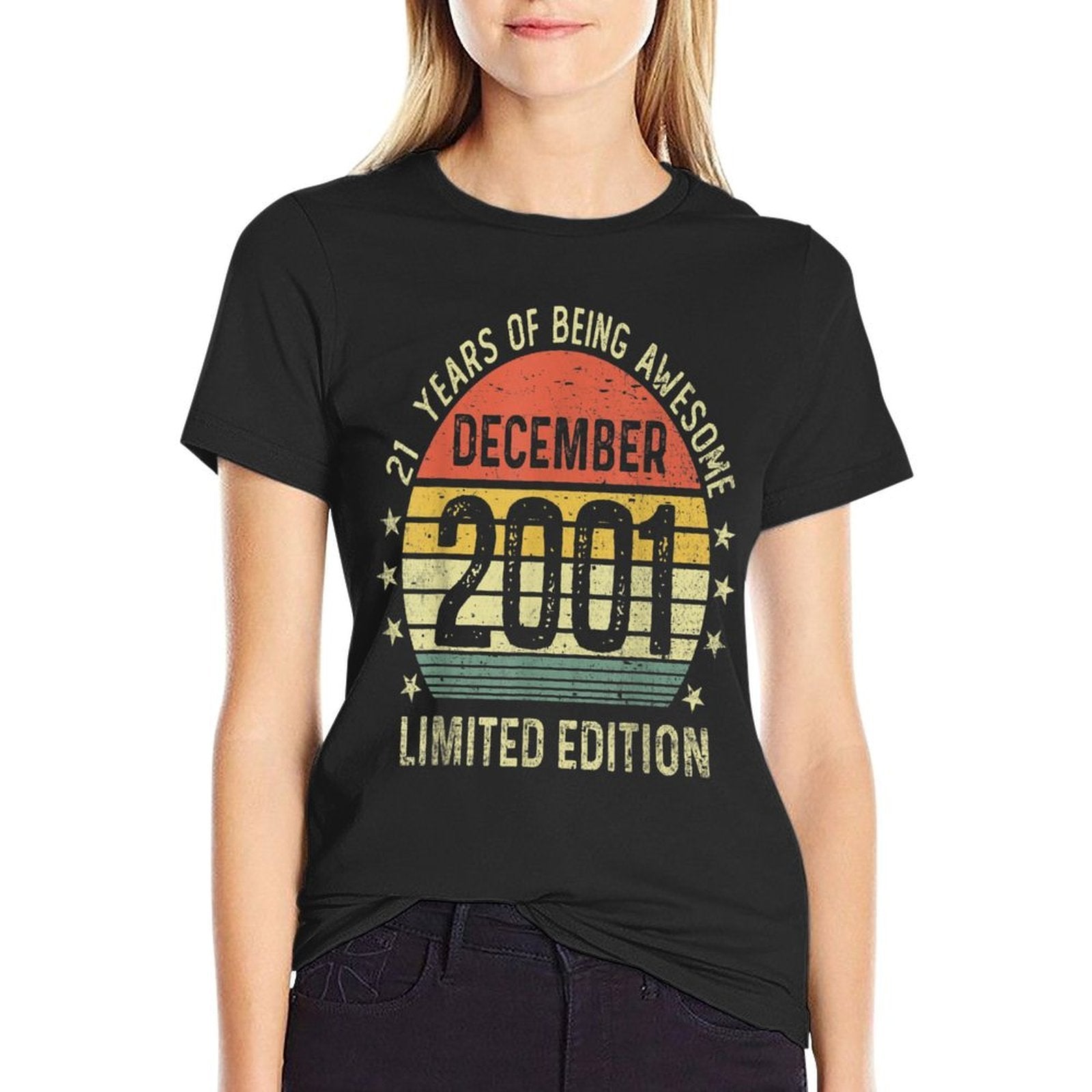21 Years Of Being Awesome Funny 21st Birthday  Cotton T-Shirt