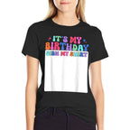 Its My Birthday Sign My Girls Kid Boys Bday Groovy Comfortable T-Shirt