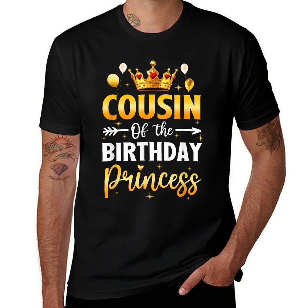 Cousin Of The Birthday Princess Birthday Girl Party Family  Eco-friendly Material T-Shirt