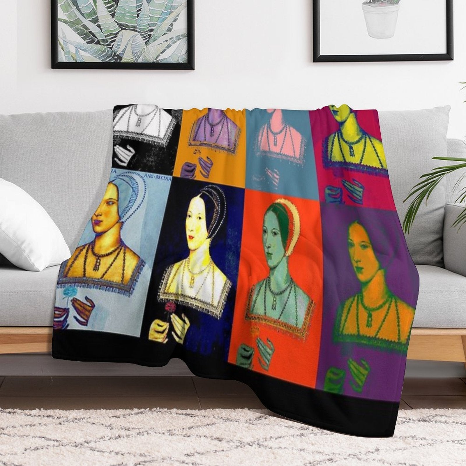 Anne Boleyn Pop Collection - Landscape Multi-functional Throw Blanket