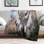 Wolf, Bear And Dream Catcher Anti-pilling Throw Blanket