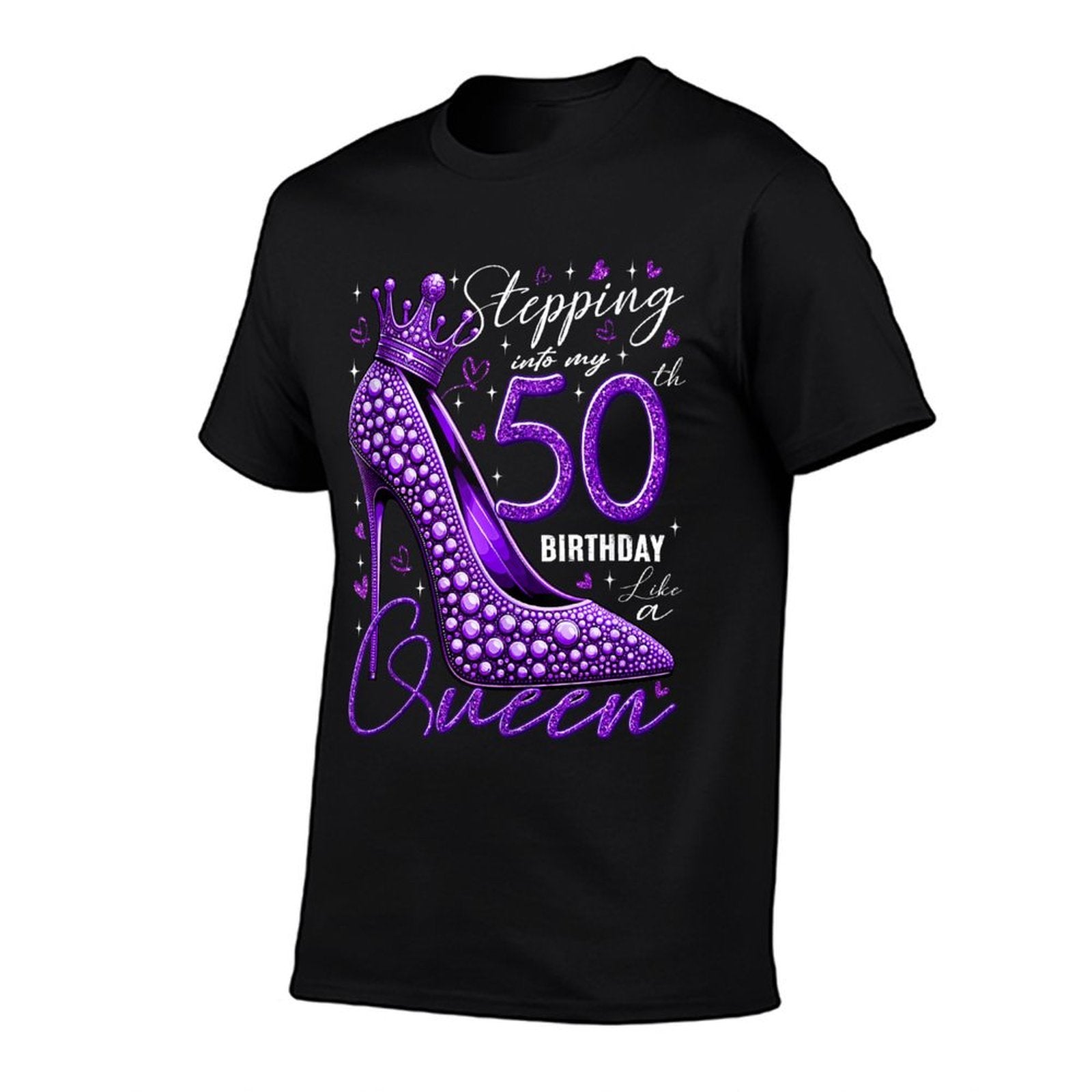 50th Birthday Gifts for Her Stepping Into My 50th Birthday  Graphic-printed T-Shirt