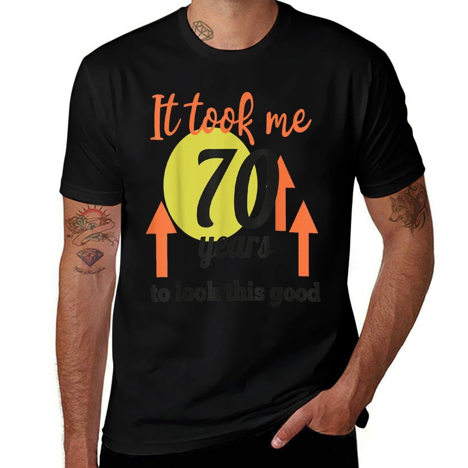 70th Birthday Tshirt - A Great Gift for 70 Year Old  Fade-proof Color T-Shirt