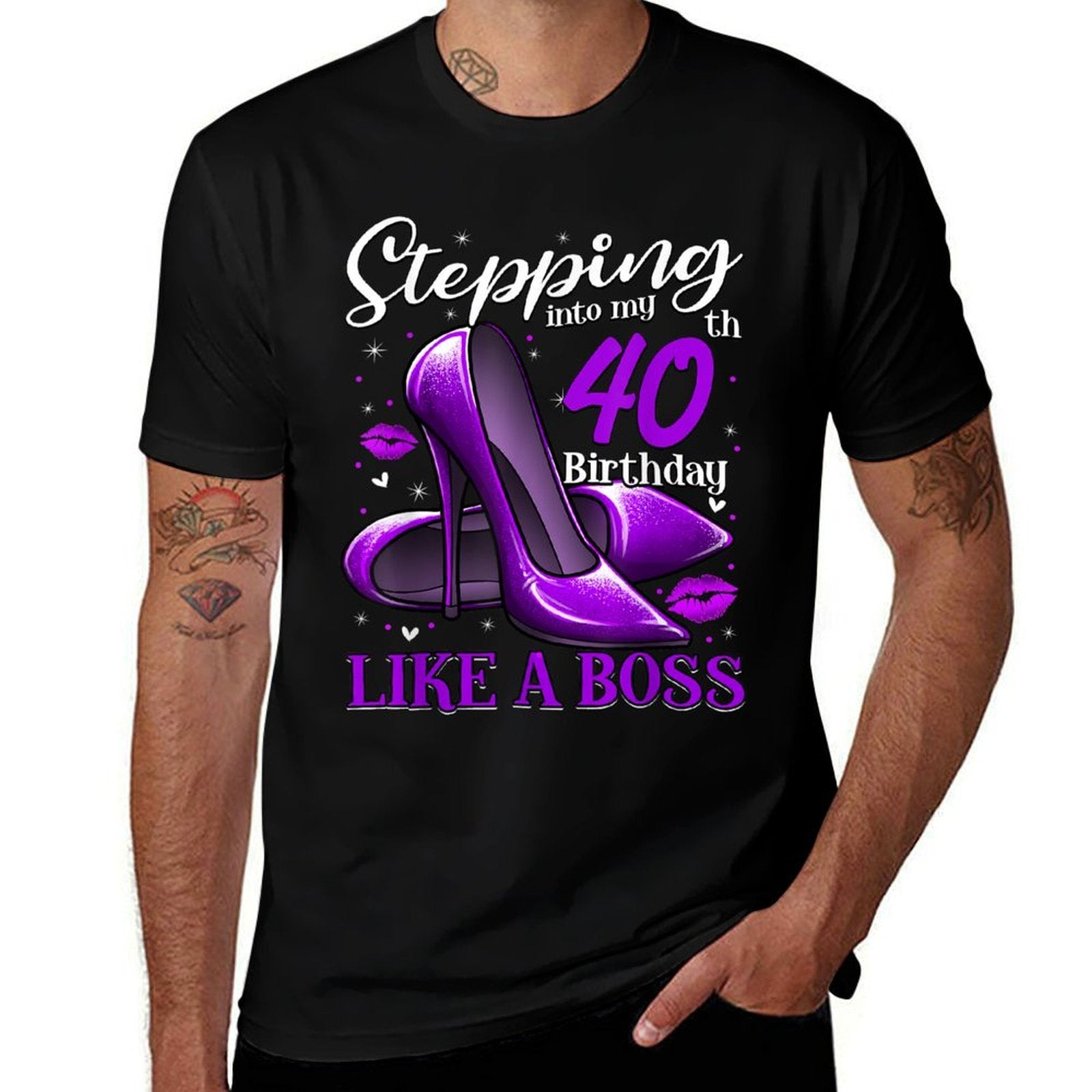 40 And Fabulous High Heels Stepping Into My 40th Birthday  Odor-resistant T-Shirt