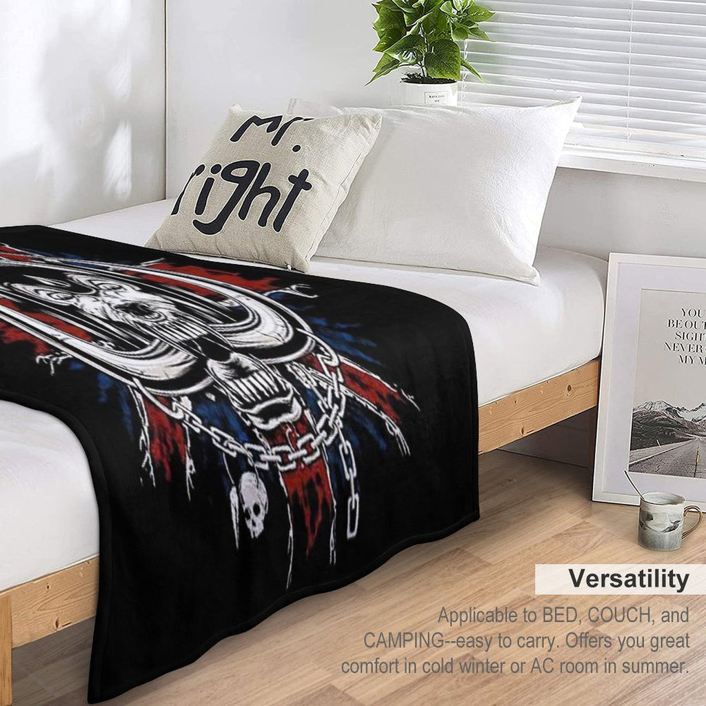 Motorhead UK Rock Durable Throw Blanket