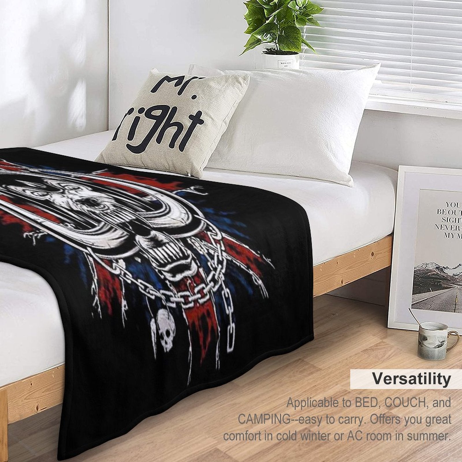Motorhead UK Rock Durable Throw Blanket