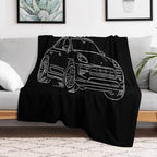 Porsche Macan GTS Machine-washable Throw Blanket