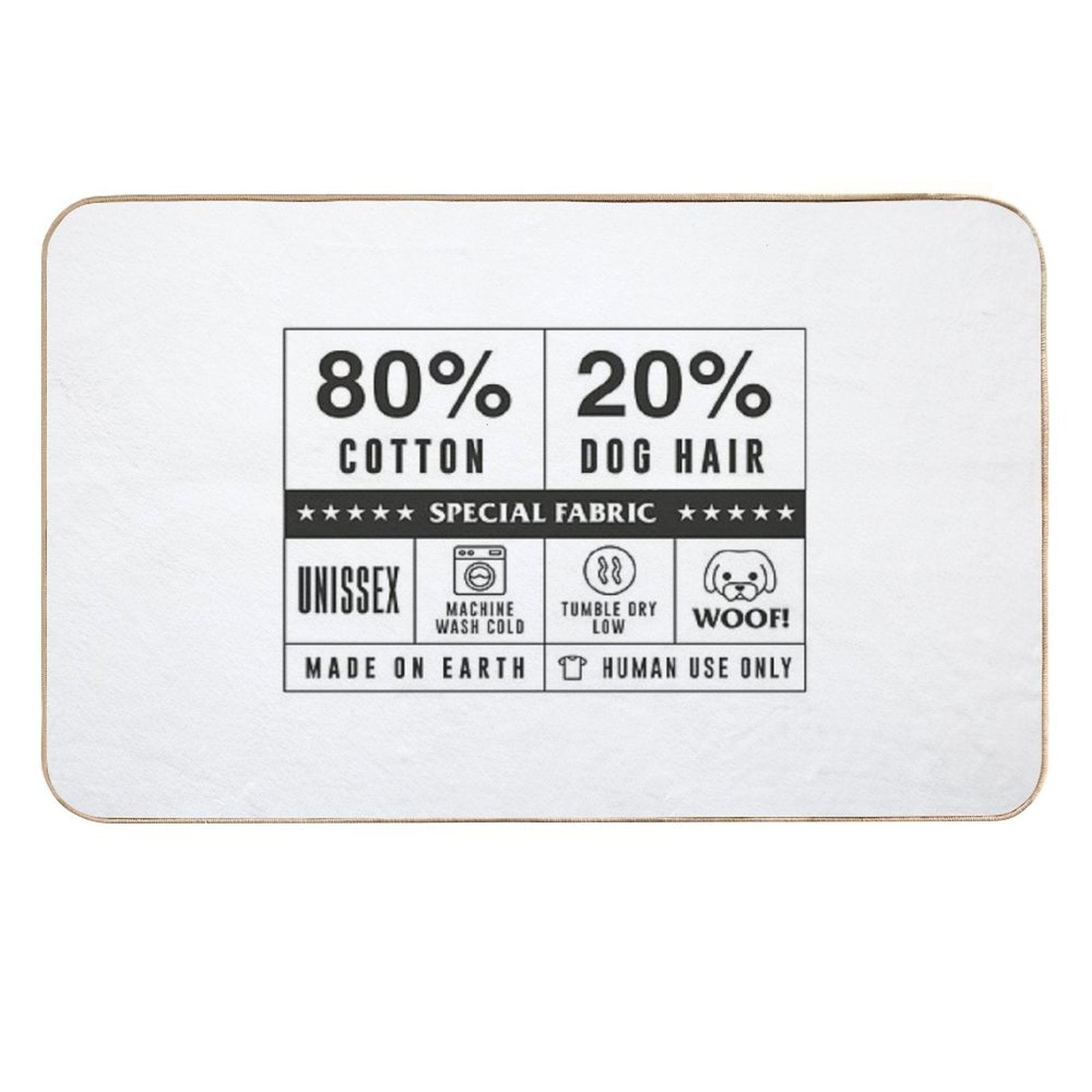80 Cotton 20 Dog Hair by Tobe Fonseca  Non-Slip Bath Mat