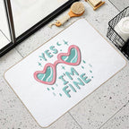 Heart Shades  Easy Maintenance Bath Mat