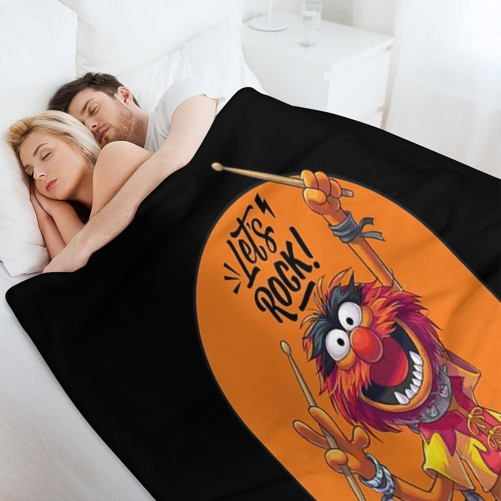 Muppets - Animal (Let's Rock!) Sustainable Throw Blanket