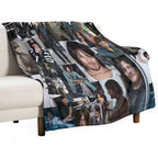 Norman Reedus Fan Made Assorted Random Photo Collage Machine-washable Throw Blanket