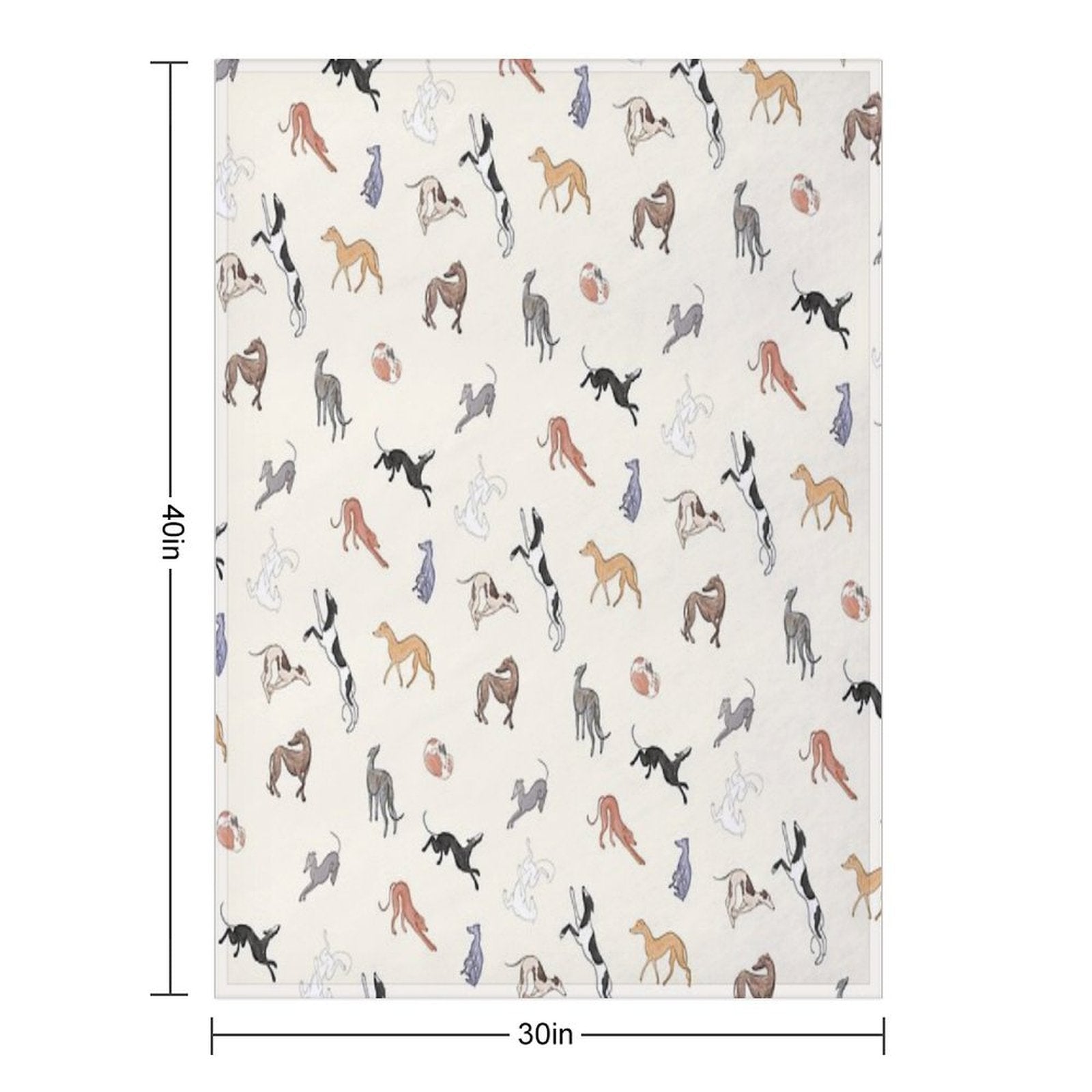 Greyhound Love - Adopt Wrinkle-free Throw Blanket