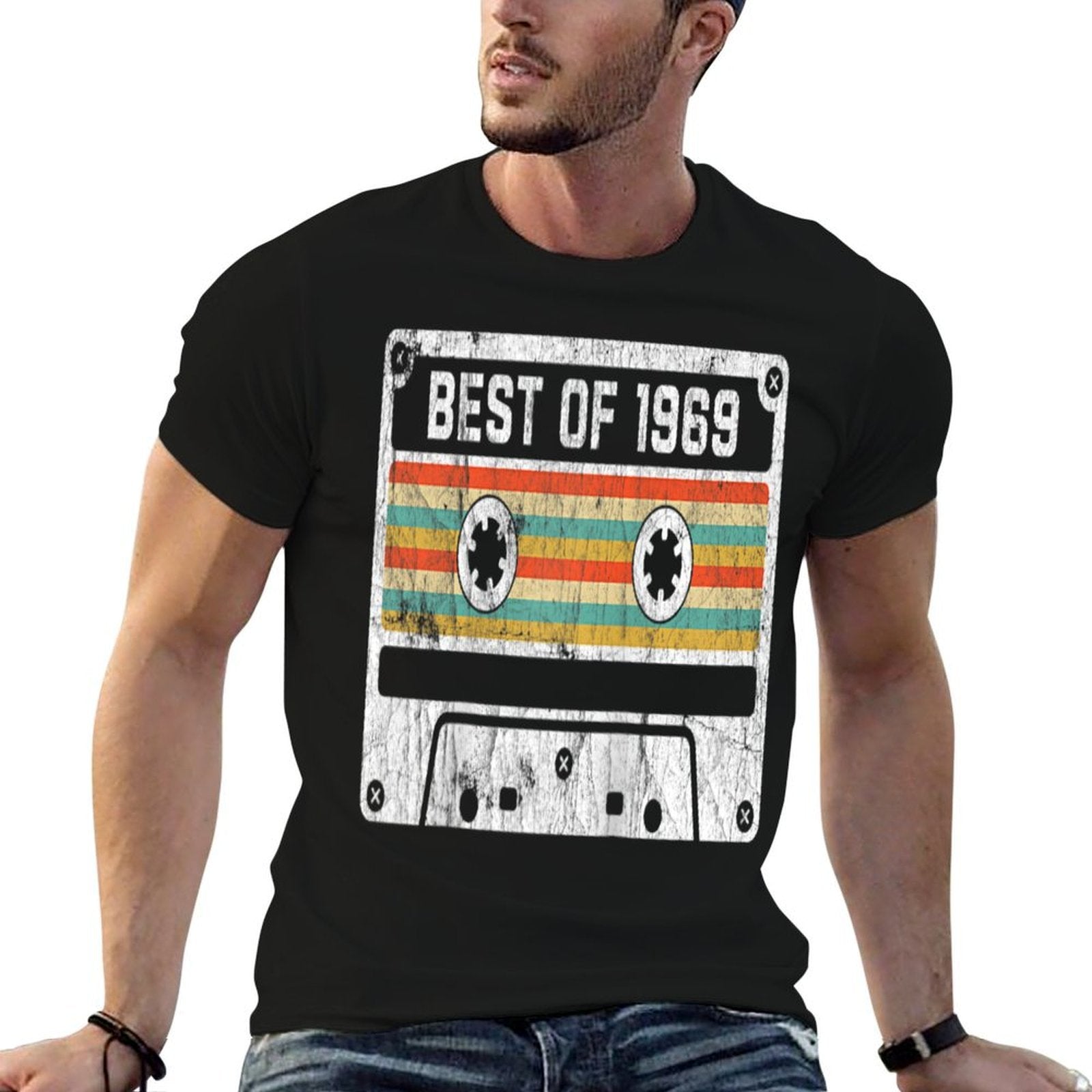 50th Birthdays For Men Women - Best Of 1969 Raglan Baseball  High-quality Stitching T-Shirt