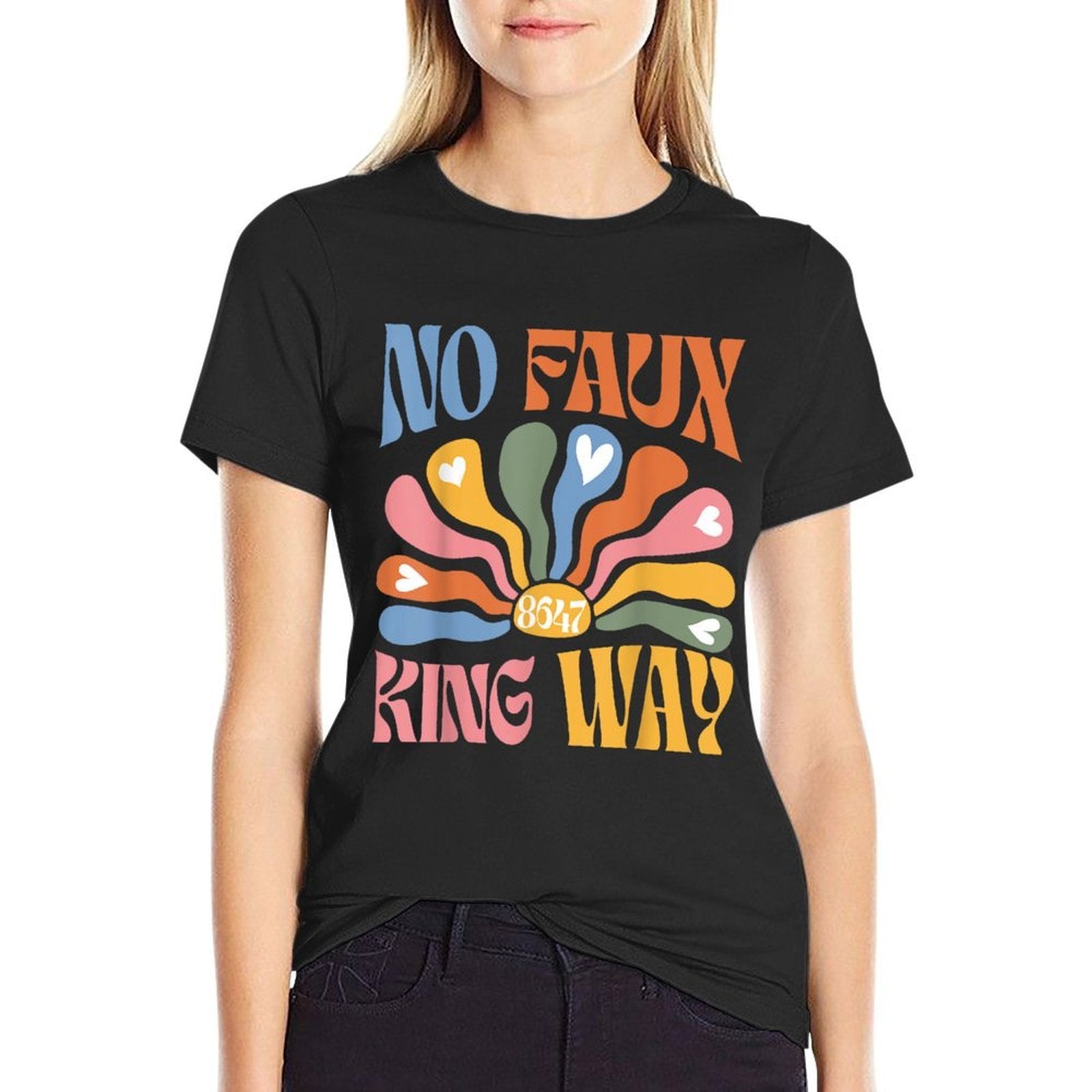 Resist 70s Retro Floral Boho No Faux King Way 86 47  Odor-resistant T-Shirt