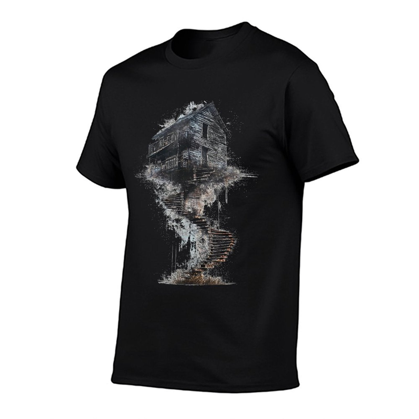 @rtY Art Painting Abstract Drawing DNA Graphic House  Breathable T-Shirt