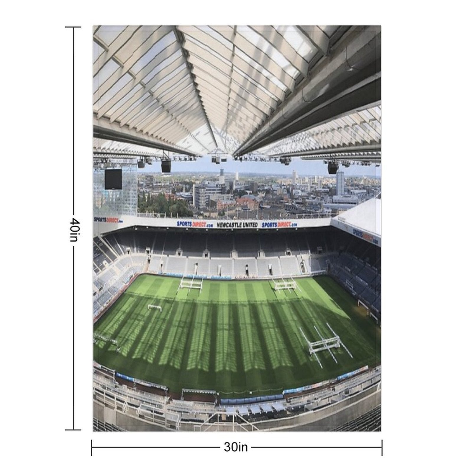 Newcastle United Football Club Photography Eco-conscious Throw Blanket