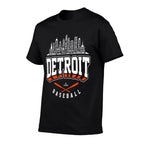 Skyline Word Art Tarik Skubal Detroit Baseball MLBPA  Moisture-wicking T-Shirt