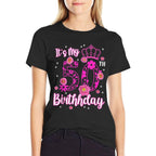 50 Year Old Birthday Flower It's My 50th Birthday Squad  Summer-ready Fabric T-Shirt