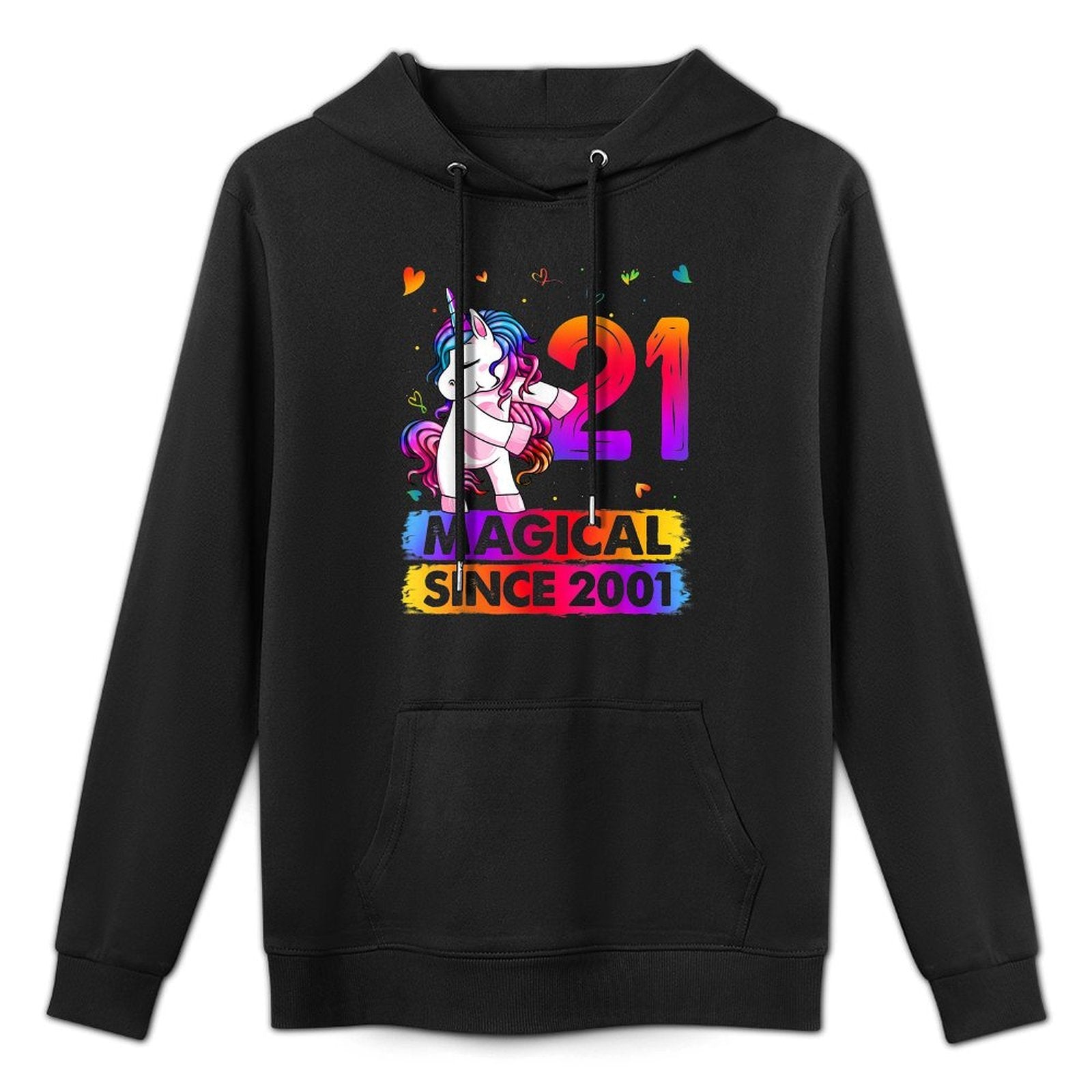 21 Year Old Unicorn Flossing 21st Birthday Unicorn Party Layering Staple Hoodie