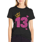 13th Birthday Crown 13 Years Old Bday  Classic T-Shirt
