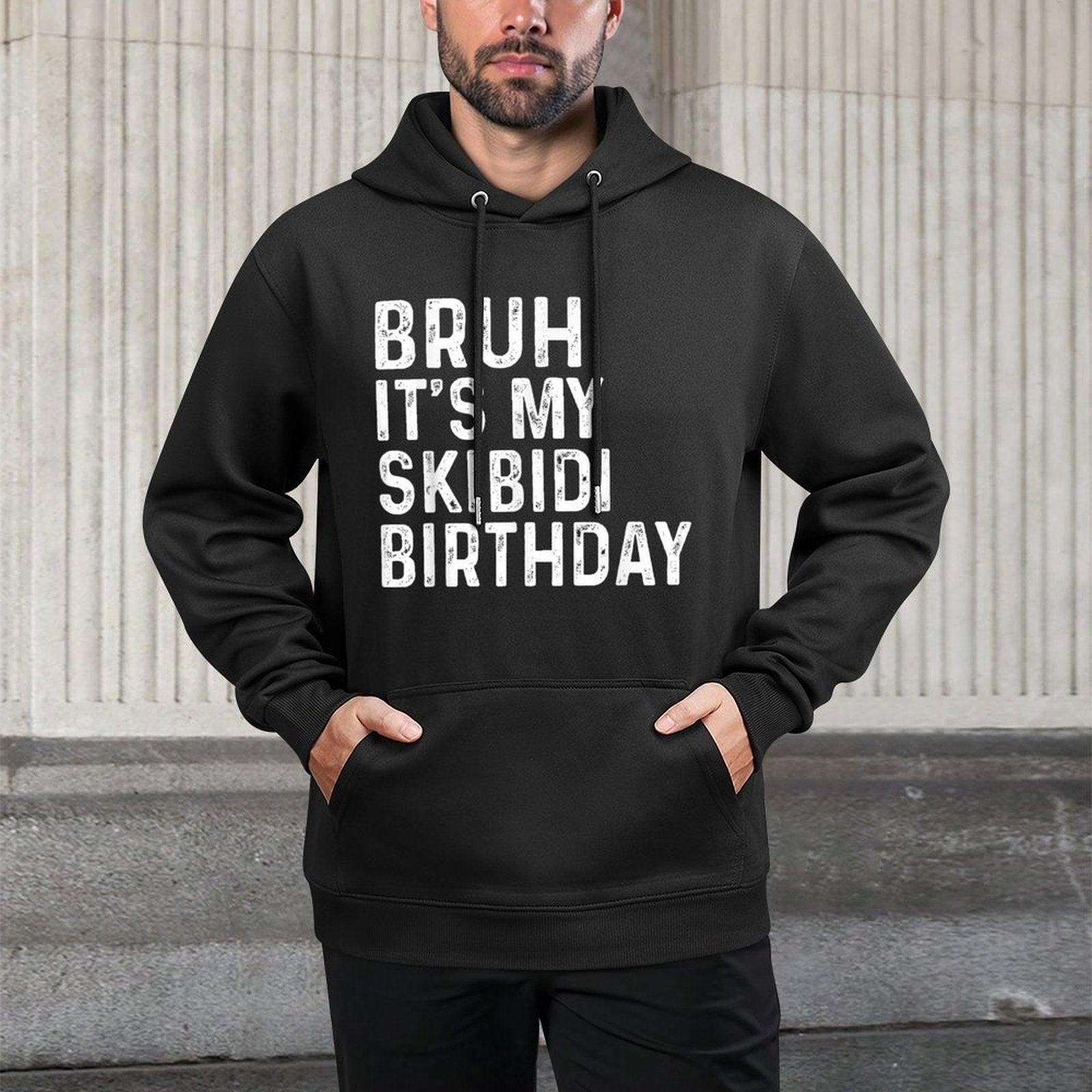 Bruh Its My Skibidi Birthday Gifts Anniversary Boys Girls Relaxed Fit Hoodie