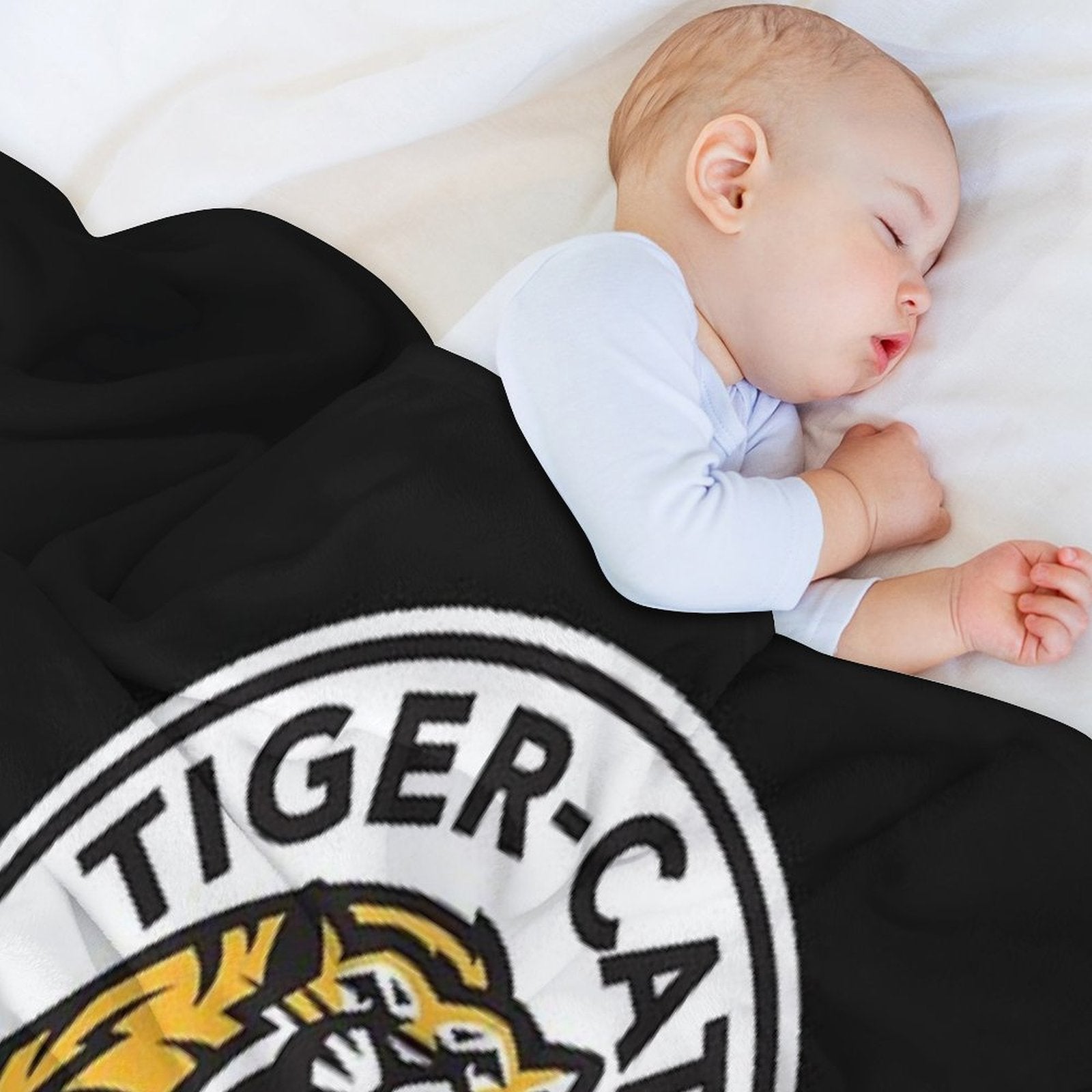 Hamilton Tiger Cats Cfl Logo Wrinkle-free Throw Blanket