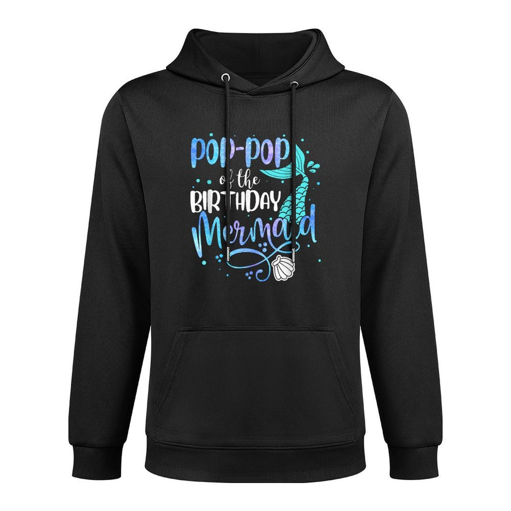 Pop-Pop Of The Birthday Mermaid Family Matching Party Squad Layering Staple Hoodie