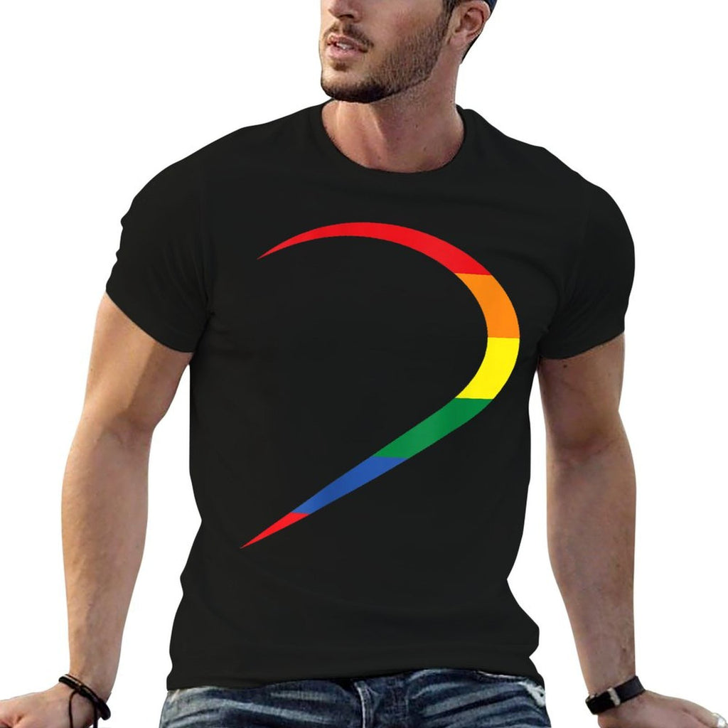 LGBT Half Heart Love Couple Gay Pride Month  Wrinkle-resistant T-Shirt