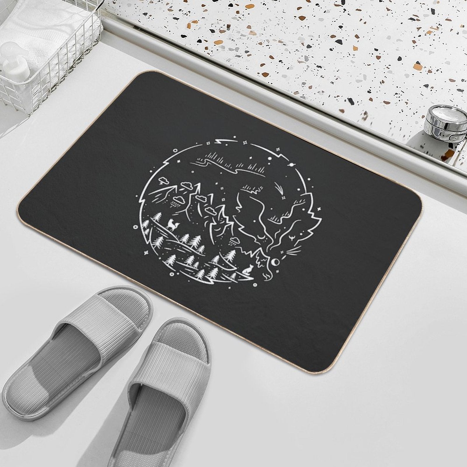 While You Were Sleeping  Slip-Resistant Bath Mat