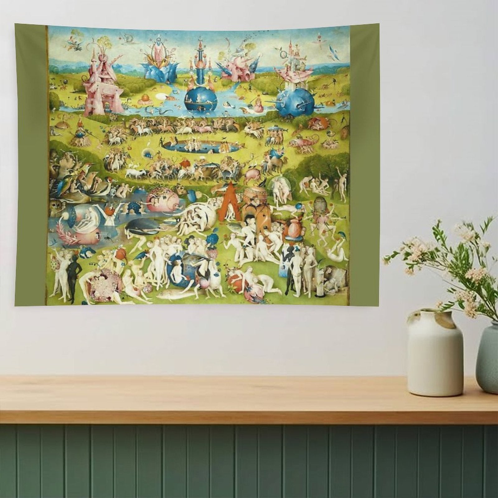 HD Garden of Earthly Delights, by Hieronymus Bosch HIGH DEFINITION Tapestry