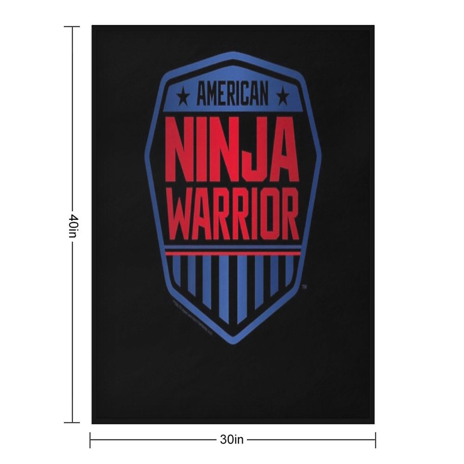 American Ninja Warrior Premium . - Official Tee Durable Throw Blanket