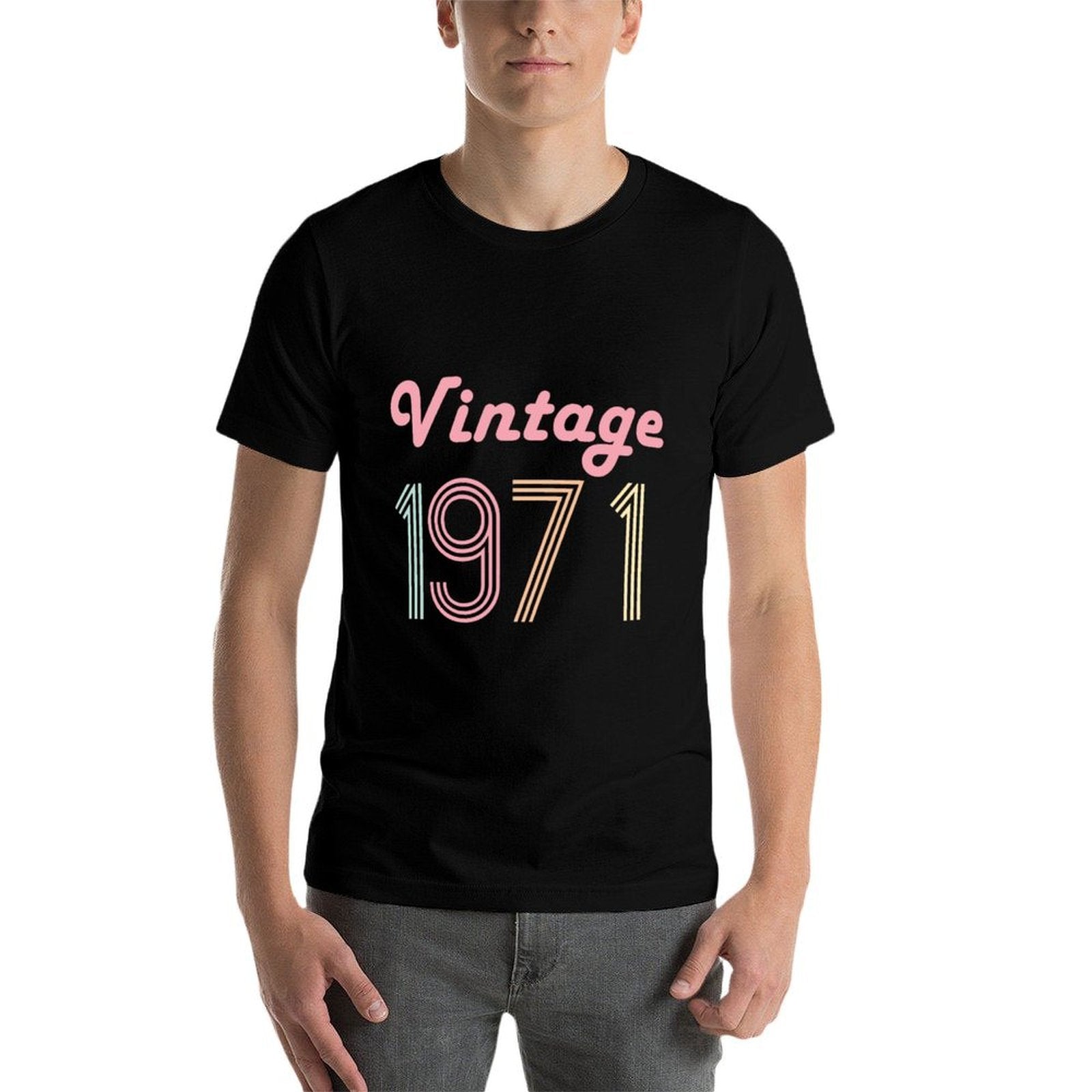 50th Birthday Gift for Her 50 Year Old Women Vintage 1971 Sweatshirt  Cotton T-Shirt