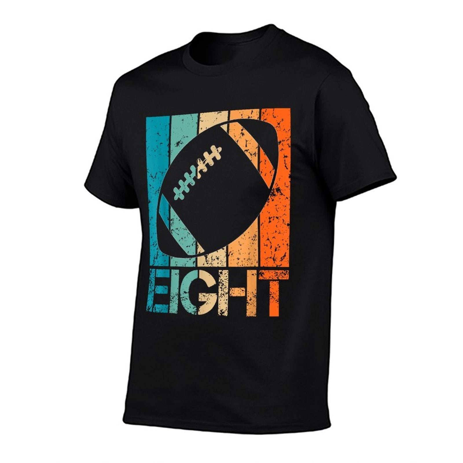 8th Football Birthday 8 Year Old 8yr Boys Birthday Football  Vintage-inspired T-Shirt