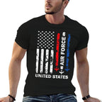 United States Air Force American Vintage USA Patriotic  Cotton T-Shirt