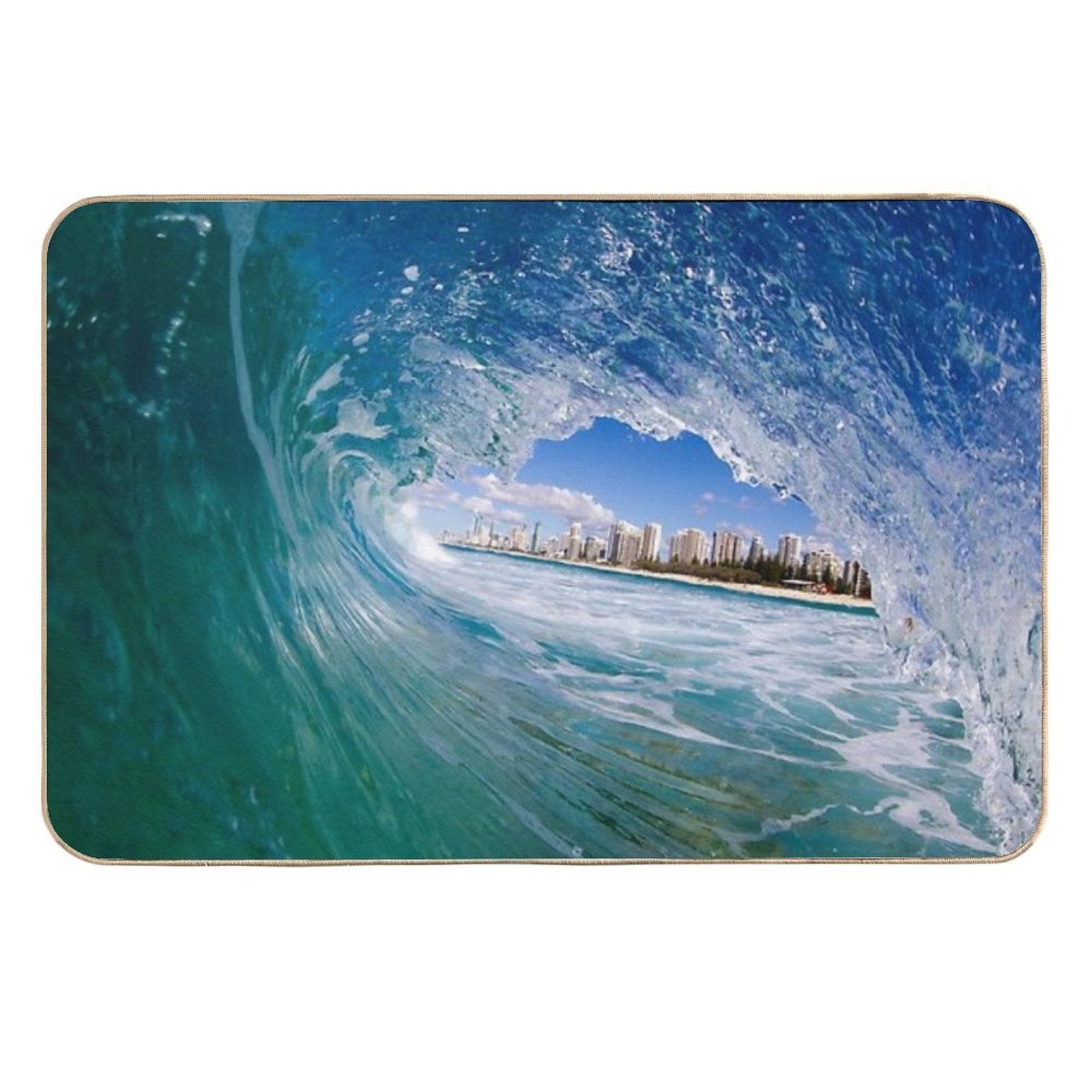 Concrete Horizon  Easy To Clean Bath Mat