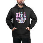 In My 11th Birthday Era Girl Gifts Eleven Bday 11 Year Old Medium-Weight Fabric Hoodie