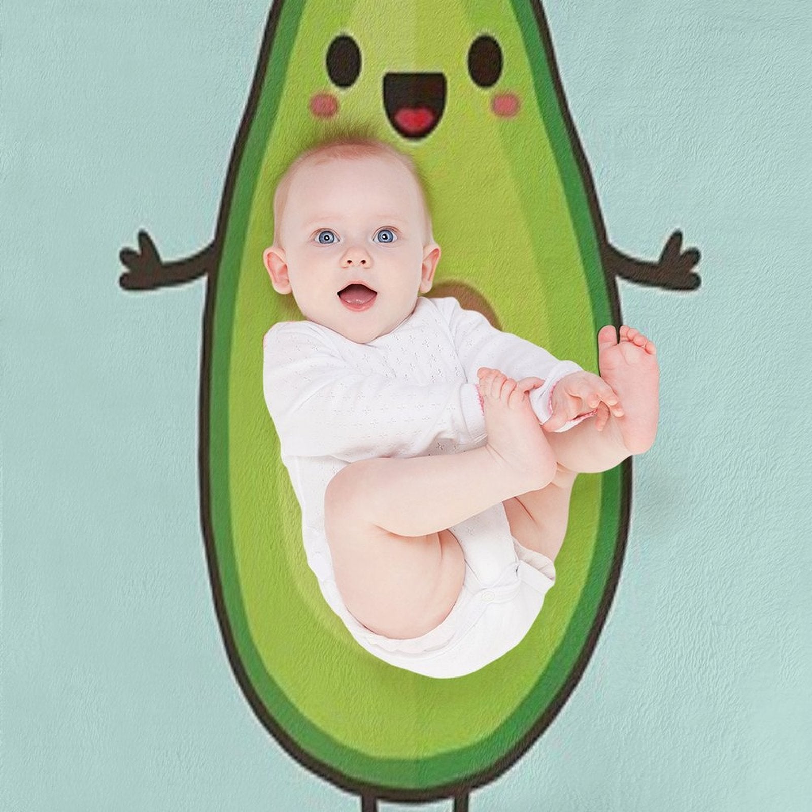 Avo-cuddle Shrink-resistant Throw Blanket