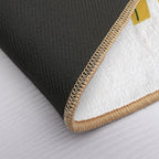 Back to School Hand Drawn Yellow Text  Pet-Safe Bath Mat