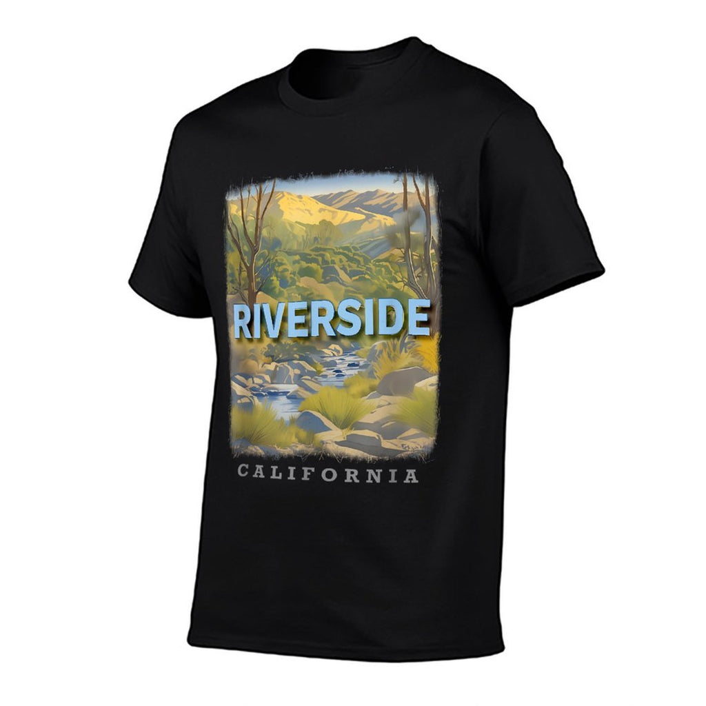 Riverside California CA Natural Landscapes SD414  High-quality Stitching T-Shirt