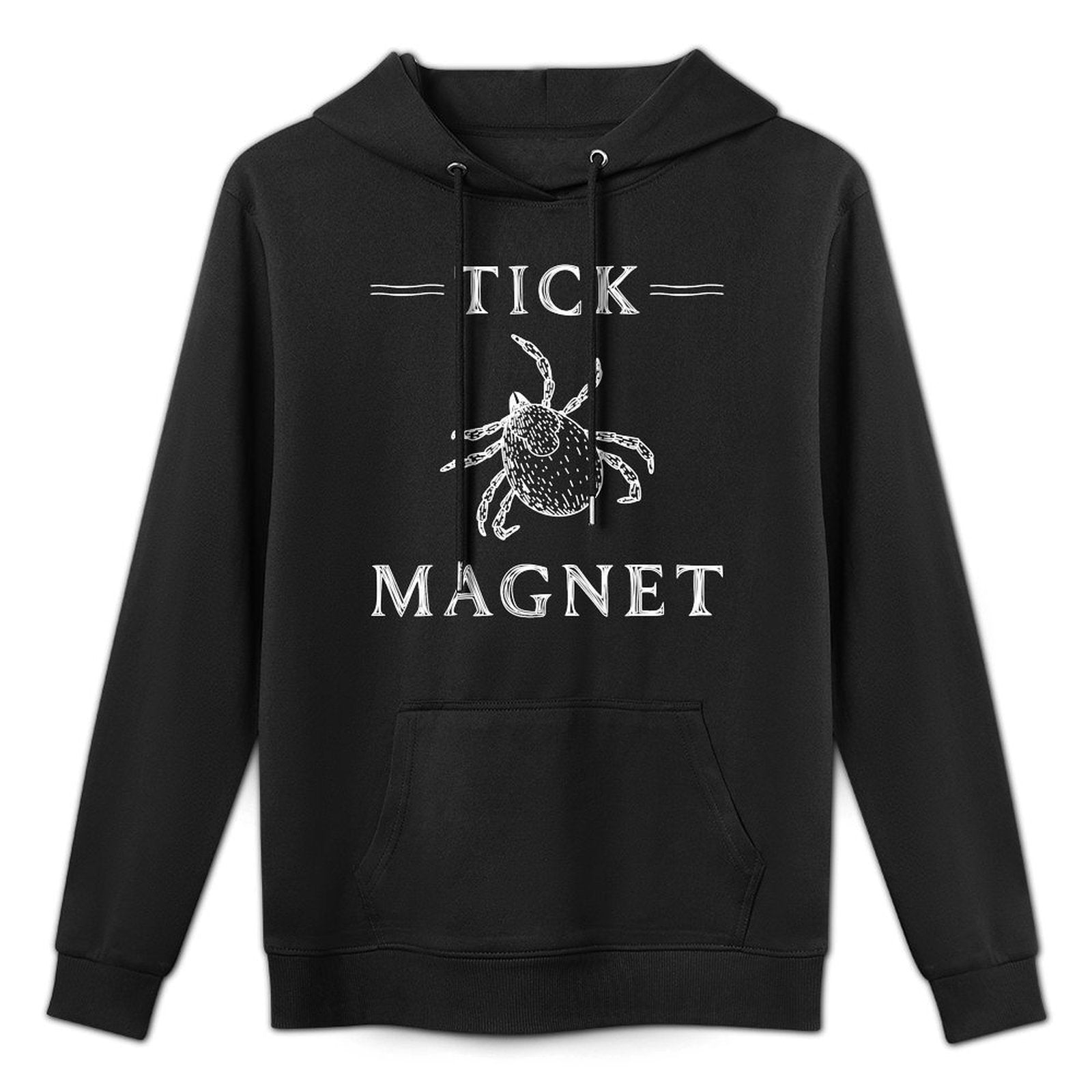 Tick Magnet Funny Hiking Camping Outdoor Bug Tick Magnet Versatile Streetwear Hoodie