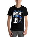 10th Birthday Cricket Player Baby Cricket Player  Easy-care T-Shirt
