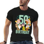 Disney Snow White Dwarfs Group Shot 50th Birthday  Trendy Pattern T-Shirt