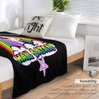 HAIL SATAN Machine-washable Throw Blanket