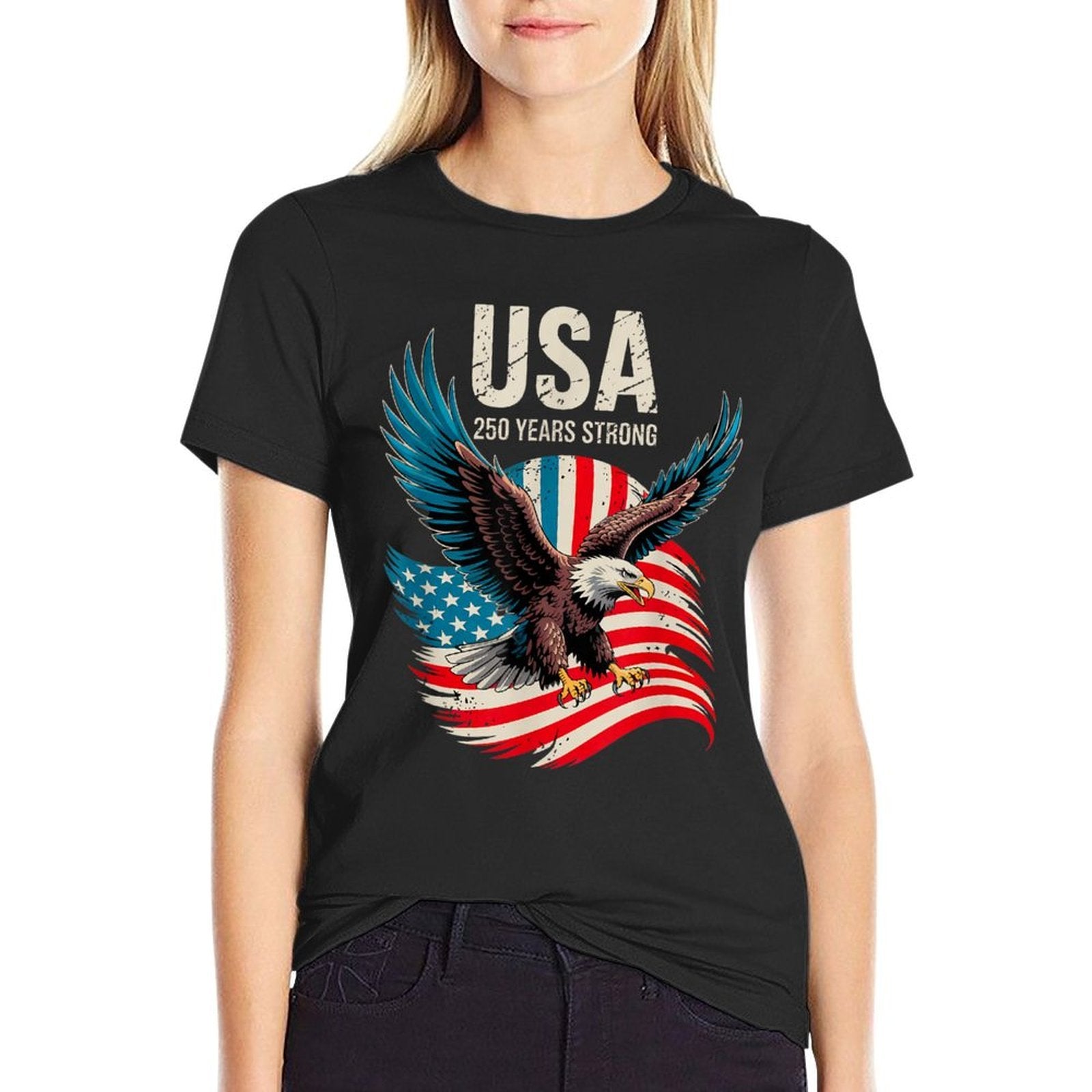 250 Years America Anniversary USA 250th Birthday American  Moisture-wicking T-Shirt