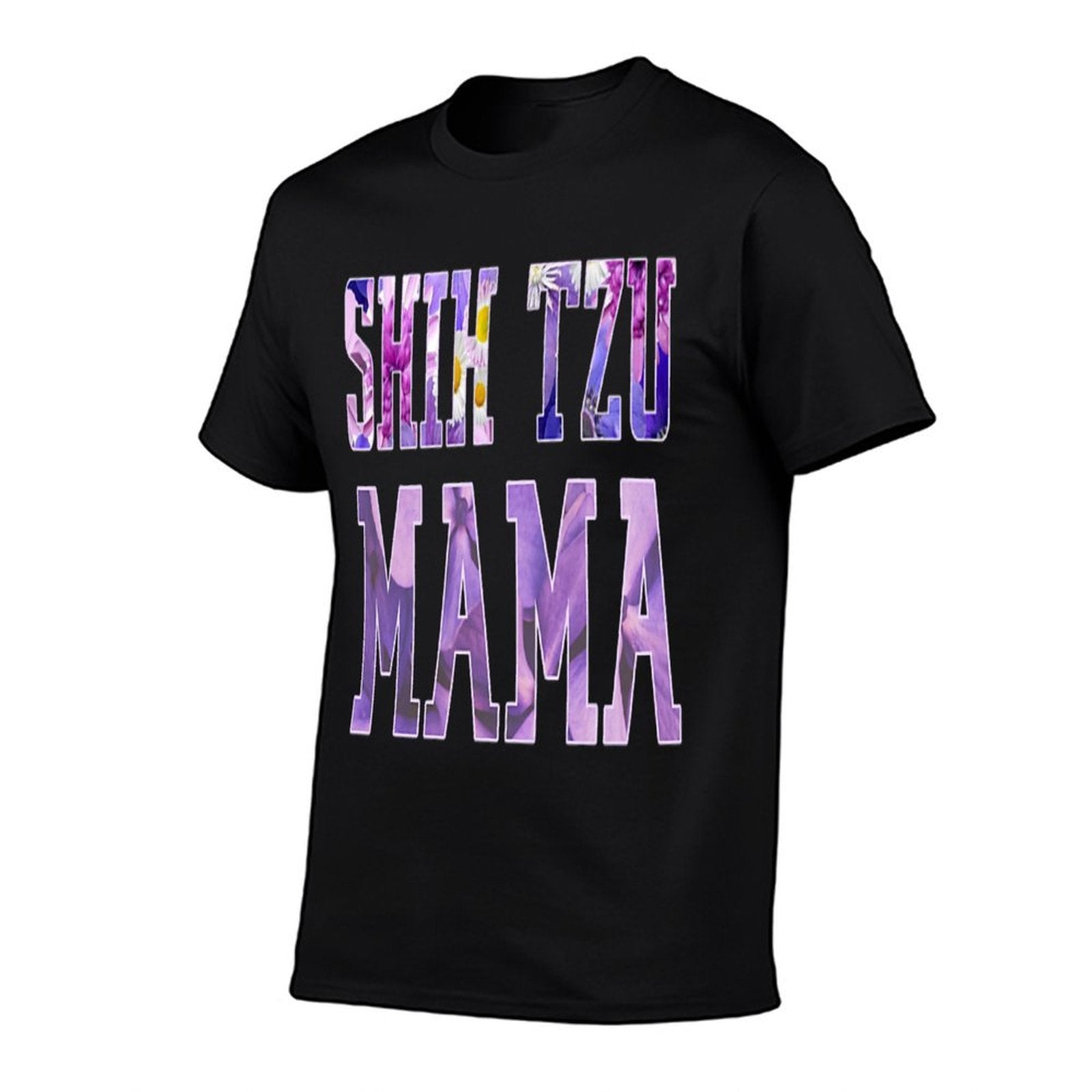 Shih Tzu Mama – Floral Dog Lover Design for Proud Pet Moms Premium  Wrinkle-resistant T-Shirt